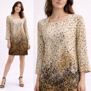 Zara Abstract Shift Pocket dress